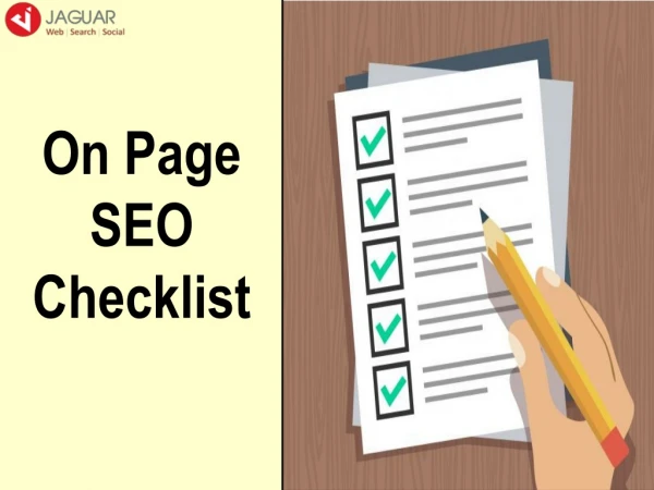 On Page SEO Check List