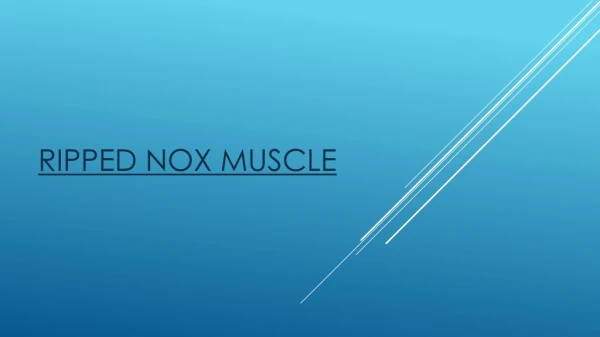 Ripped NOX Muscle