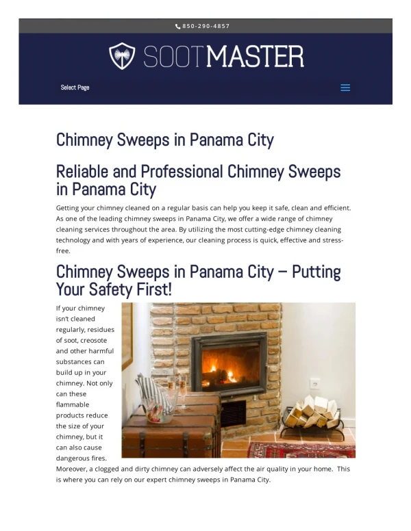 Best Chimney cleaning panama city