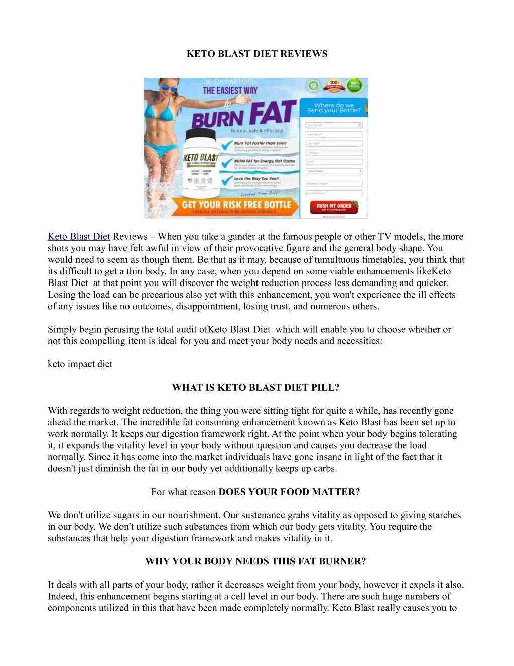 keto blast diet reviews