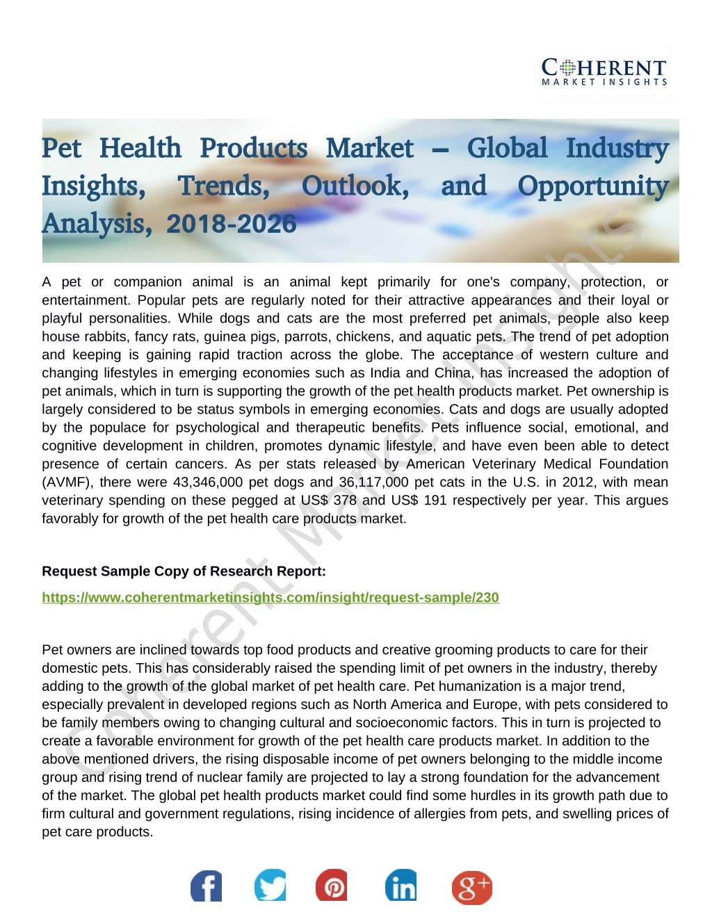pet health products market global industry