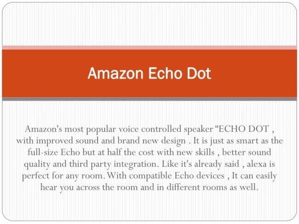 #Amazon Echo Dot Setup Florida
