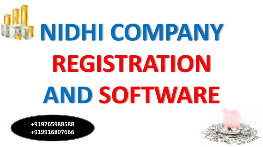 nidhi company registration and software