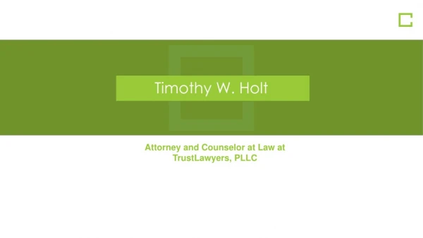 Timothy W. Holt From Glendale, Arizona