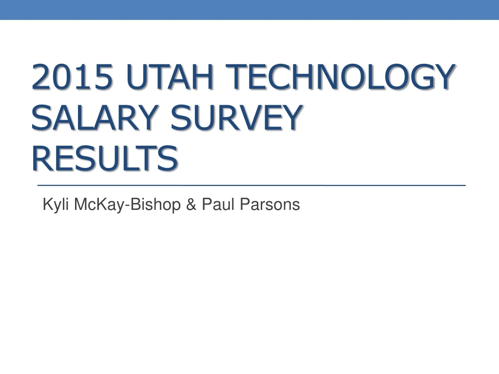 2015 utah technology salary survey results