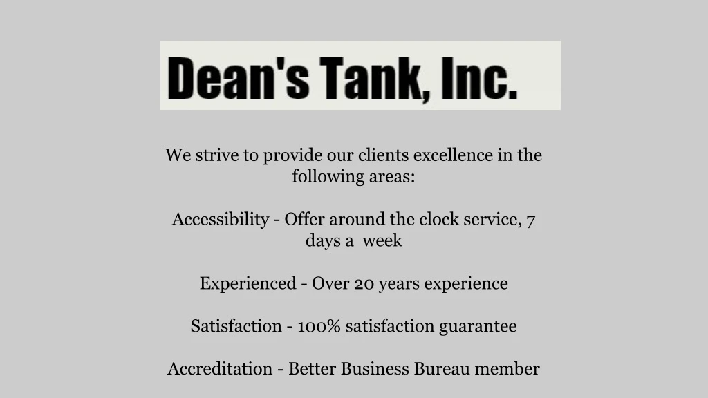 we strive to provide our clients excellence