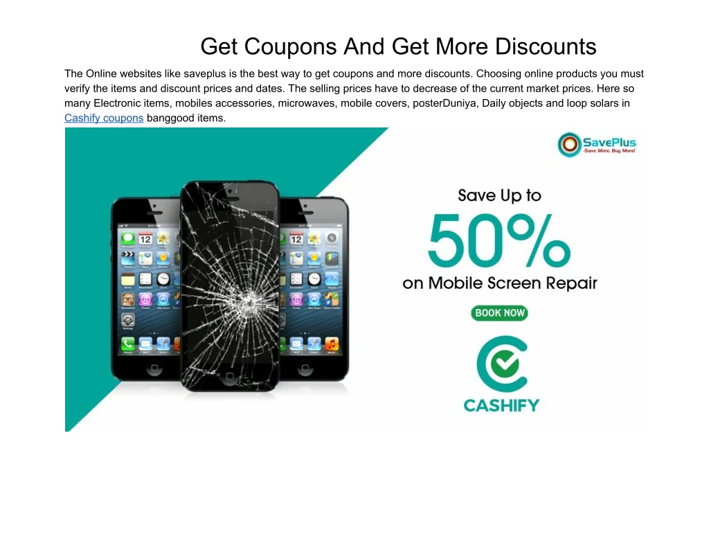 get coupons and get more discounts