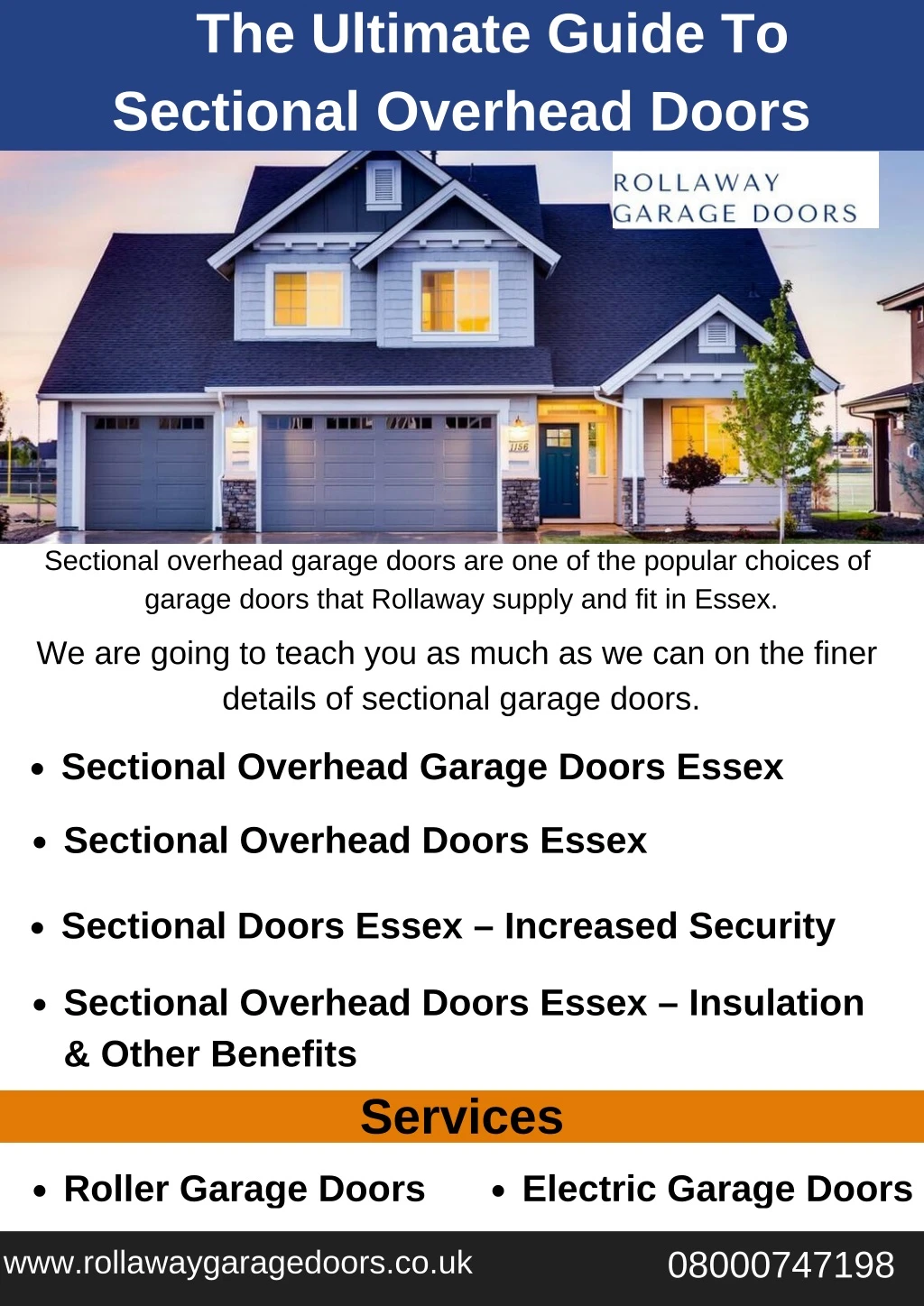 the ultimate guide to sectional overhead doors