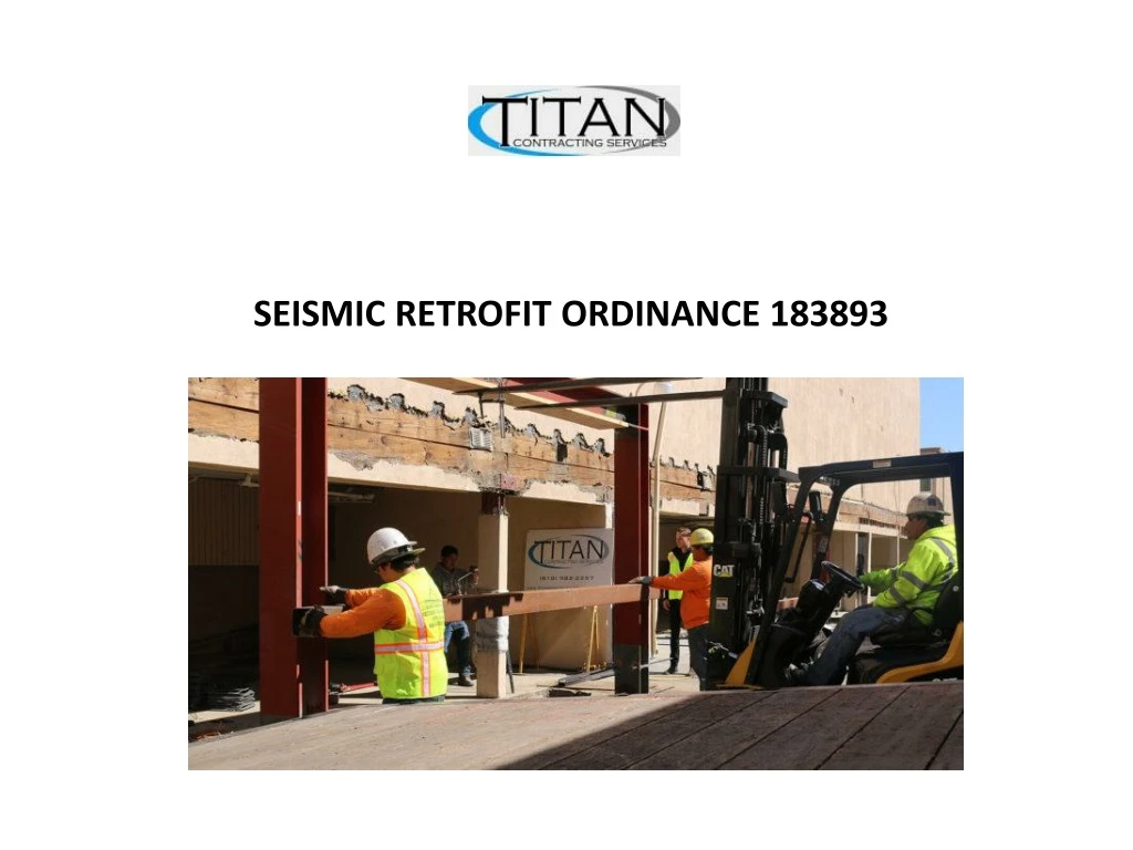 seismic retrofit ordinance 183893