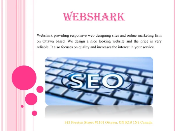SEO Services Ottawa | Ottawa SEO Company | Webshark