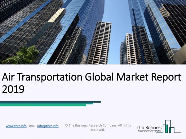 Air Transportation Global Market Report 2019