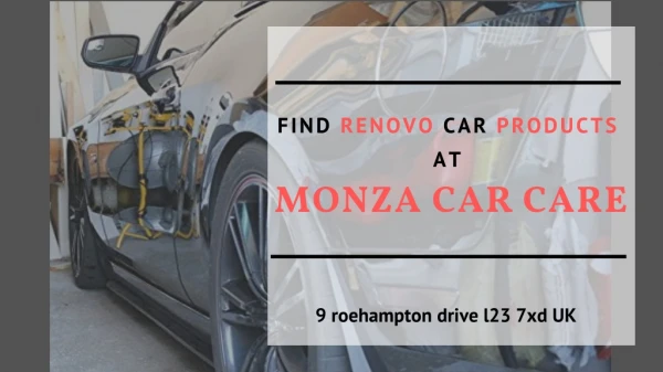 Find Renovo Car Products At Monza Car care