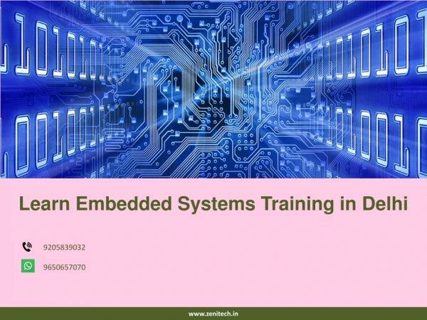 Get the Best Embedded Systems Training in Delhi