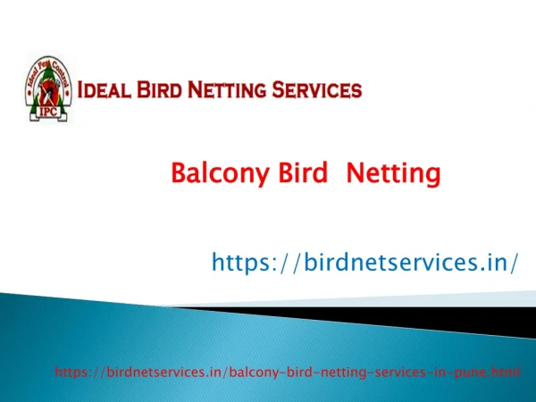 Balcony Bird Netting Services hinjewadi,Pimpri,Hadpsar,Nigdi,Wakad,Baner,Pune | Shree Sai Services