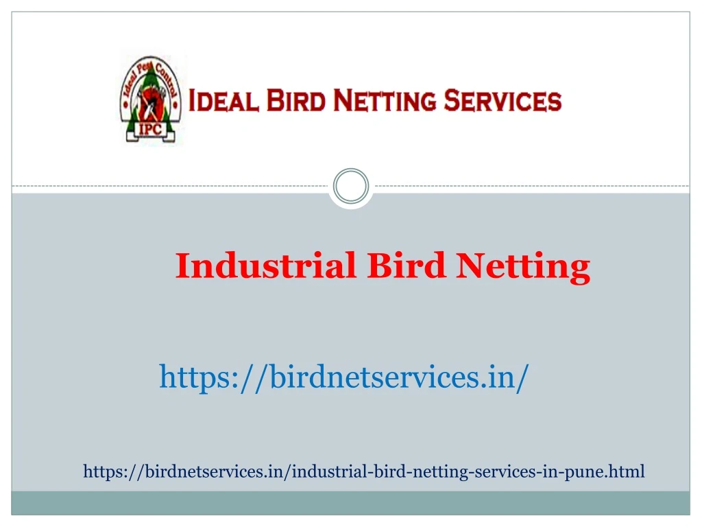 industrial bird netting