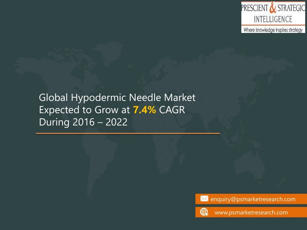 global hypodermic needle market expected to grow
