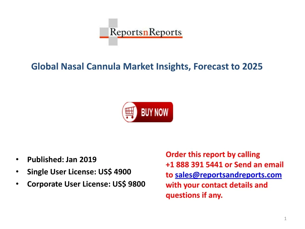 global nasal cannula market insights forecast