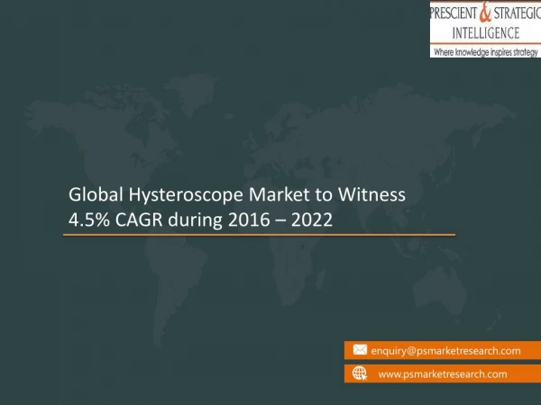 Hysteroscope Market Explores New Growth Opportunities