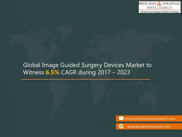 Image Guided Surgery Devices Market Worldwide Industry Analysis