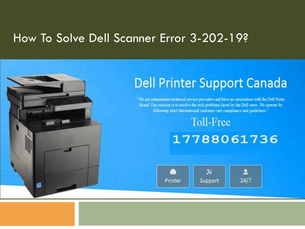 how to solve dell scanner error 3 202 19