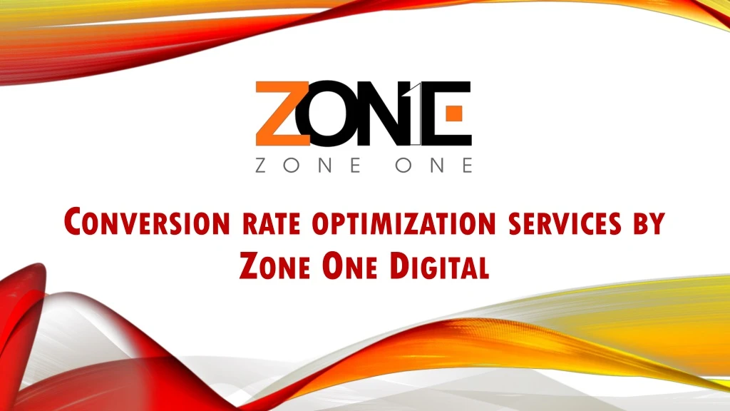 conversion rate optimization services by zone one digital