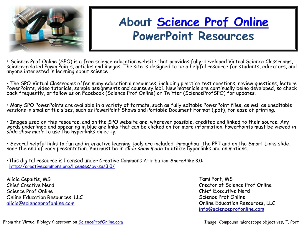 about science prof online powerpoint resources