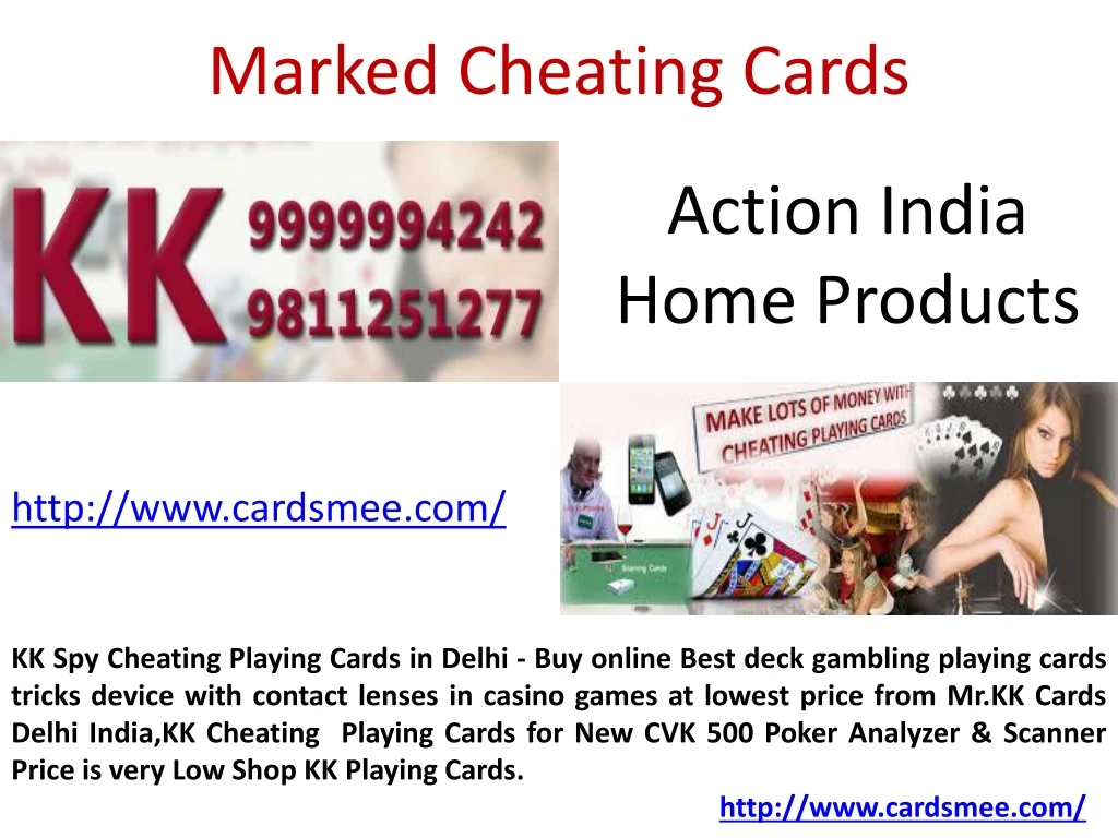 marked cheating cards