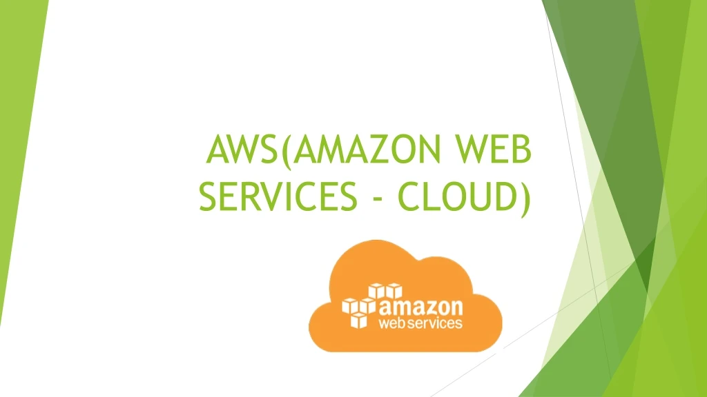 aws amazon web services cloud