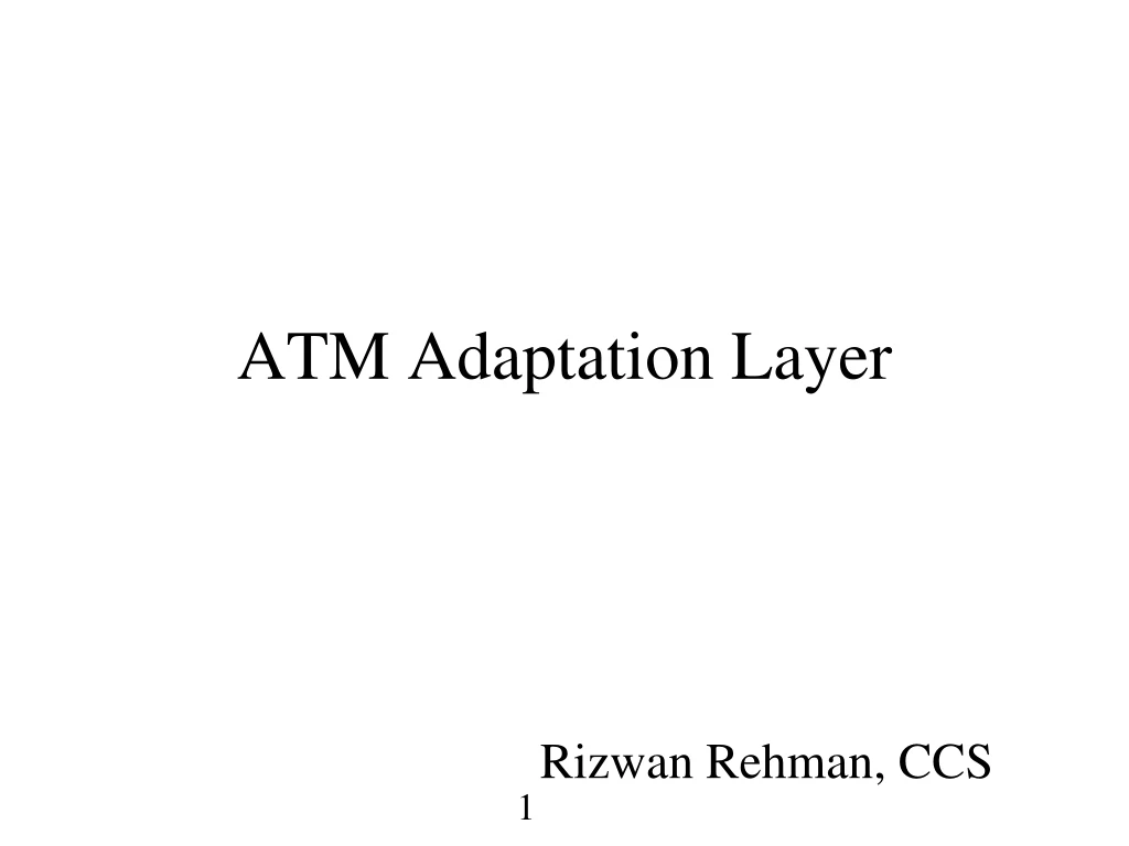 atm adaptation layer