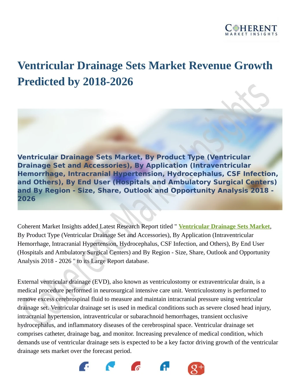 ventricular drainage sets market revenue growth