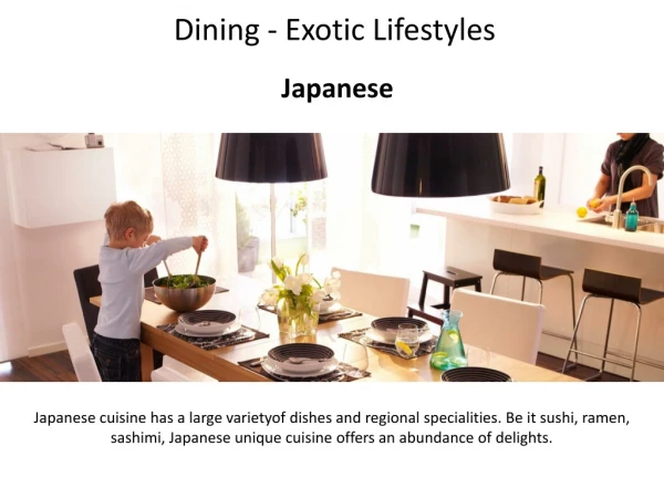 Dining - Exotic Lifestyles