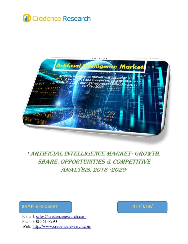 Artificial Intelligence Market To Reach US$ 56.75 Bn By 2025
