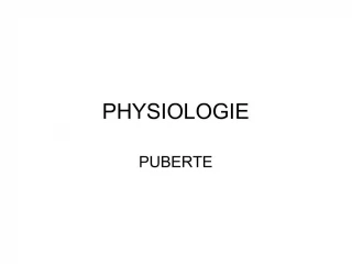 PHYSIOLOGIE - slide 1