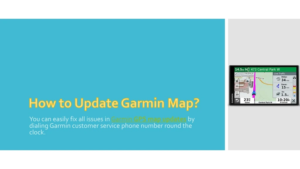 how to update garmin map