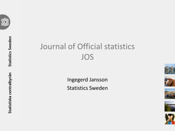 Journal of Official statistics JOS