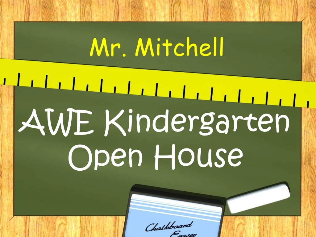 awe kindergarten open house