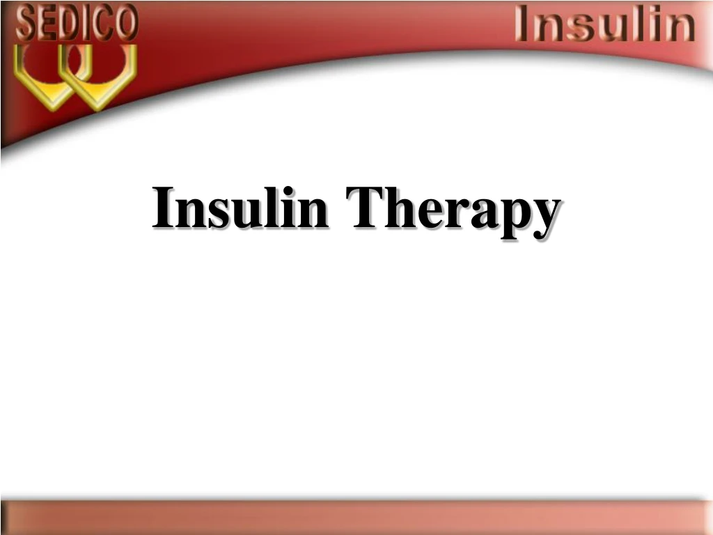 insulin therapy