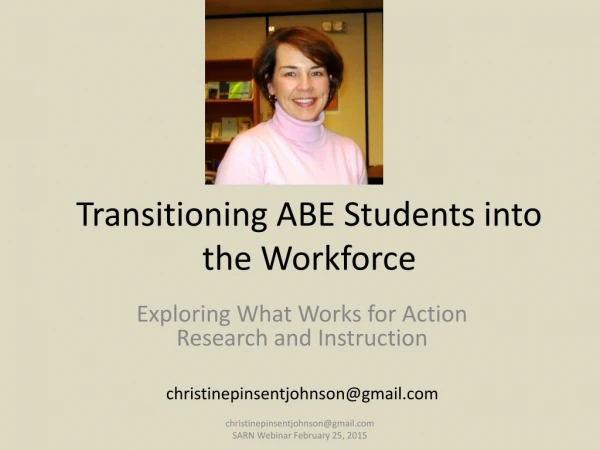 Transitioning ABE Students into the Workforce