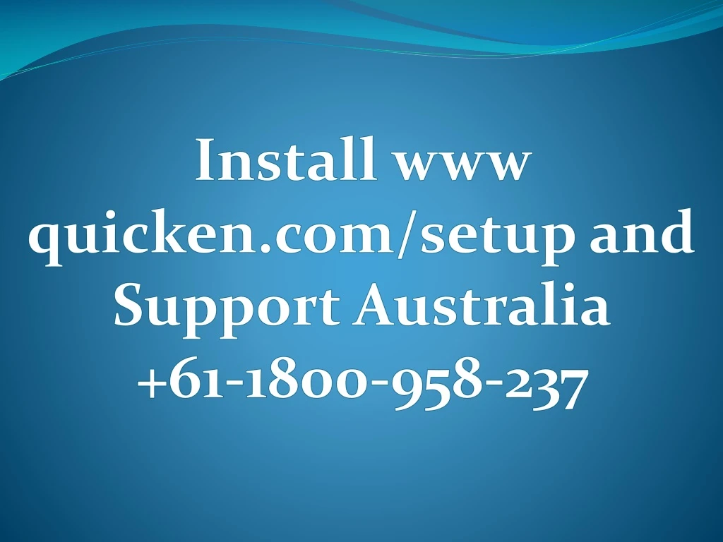 install www quicken com setup and support