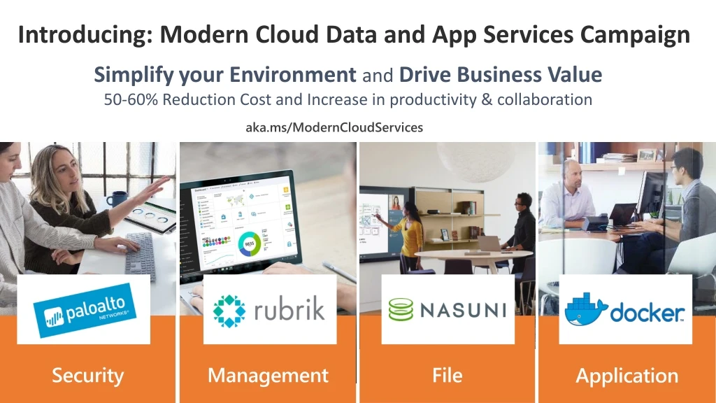 introducing modern cloud data and app services campaign