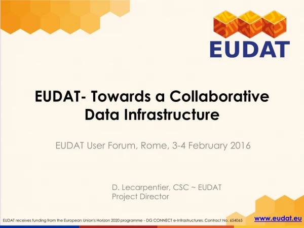 EUDAT- Towards a Collaborative Data Infrastructure