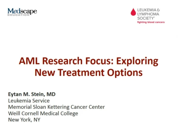 AML Research Focus: Exploring New Treatment Options
