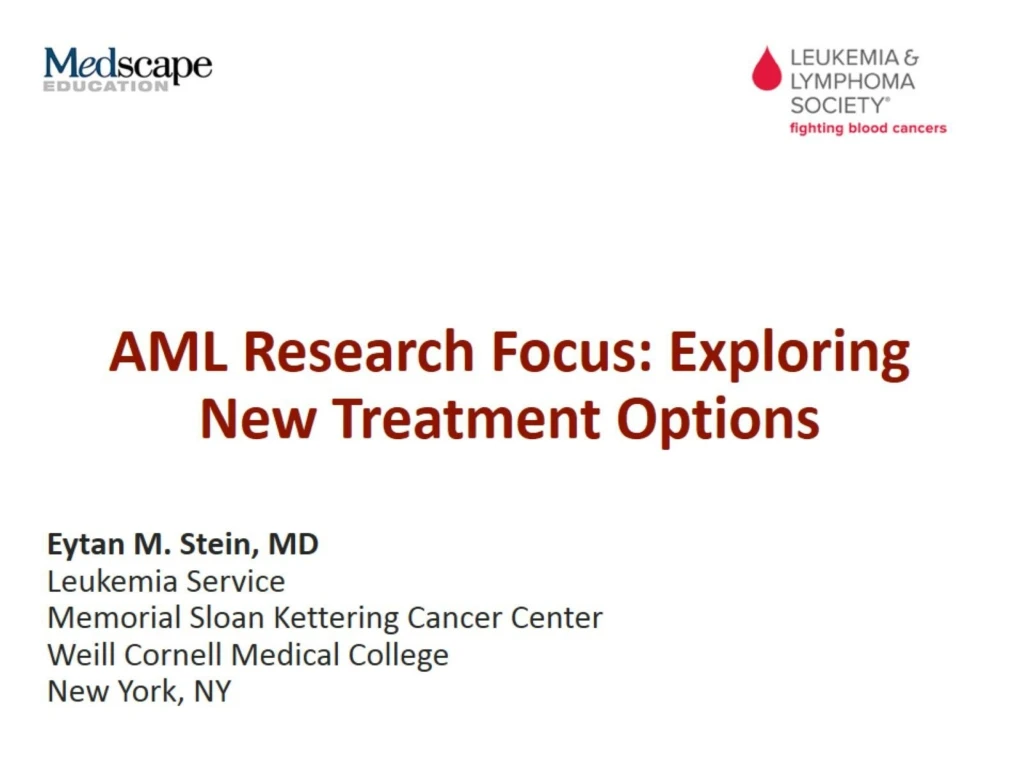 aml research focus exploring new treatment options