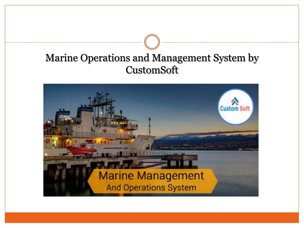 marine operations and management system by customsoft