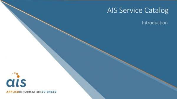 AIS Service Catalog