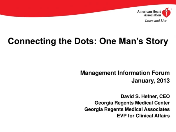 Connecting the Dots: One Man’s Story
