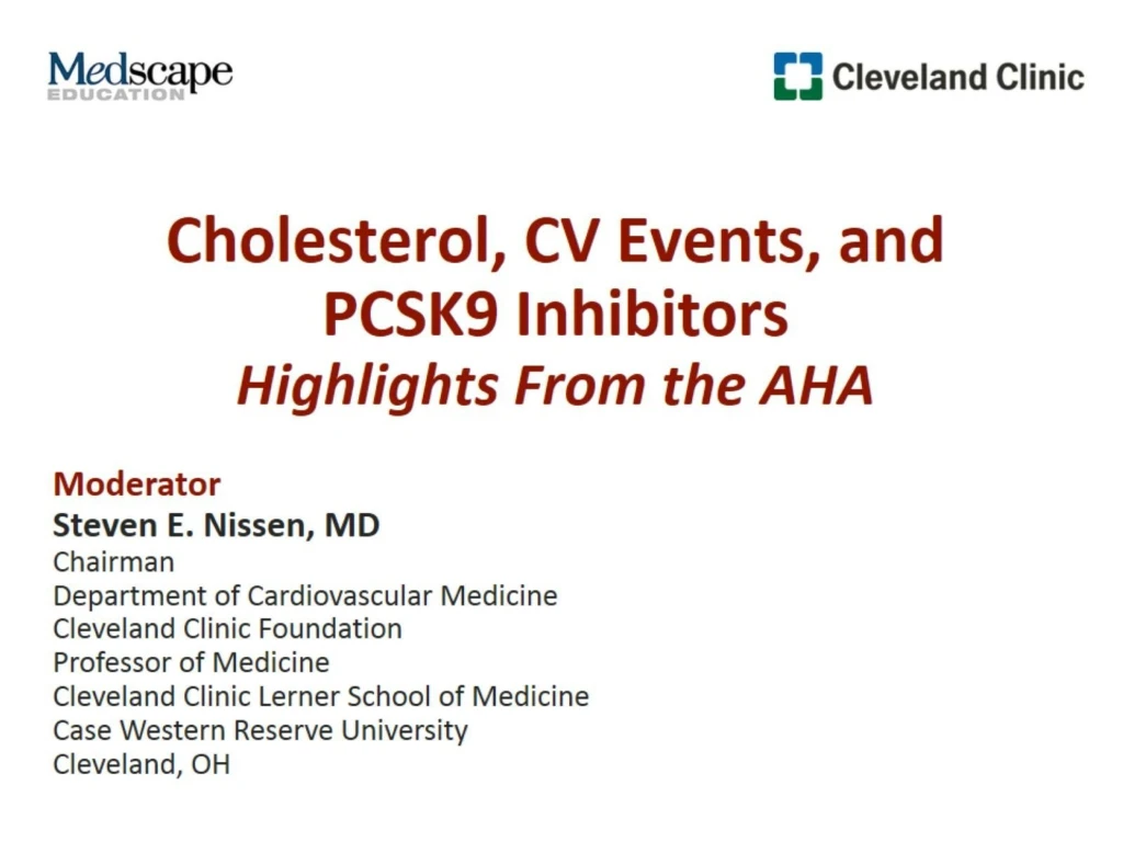 cholesterol cv events and pcsk9 inhibitors highlights from the aha