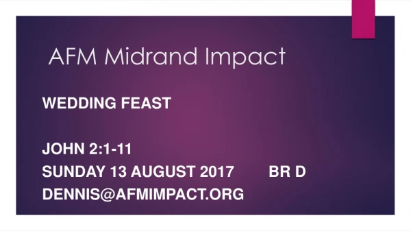 AFM Midrand Impact