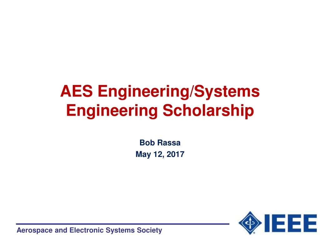 aes engineering systems engineering scholarship