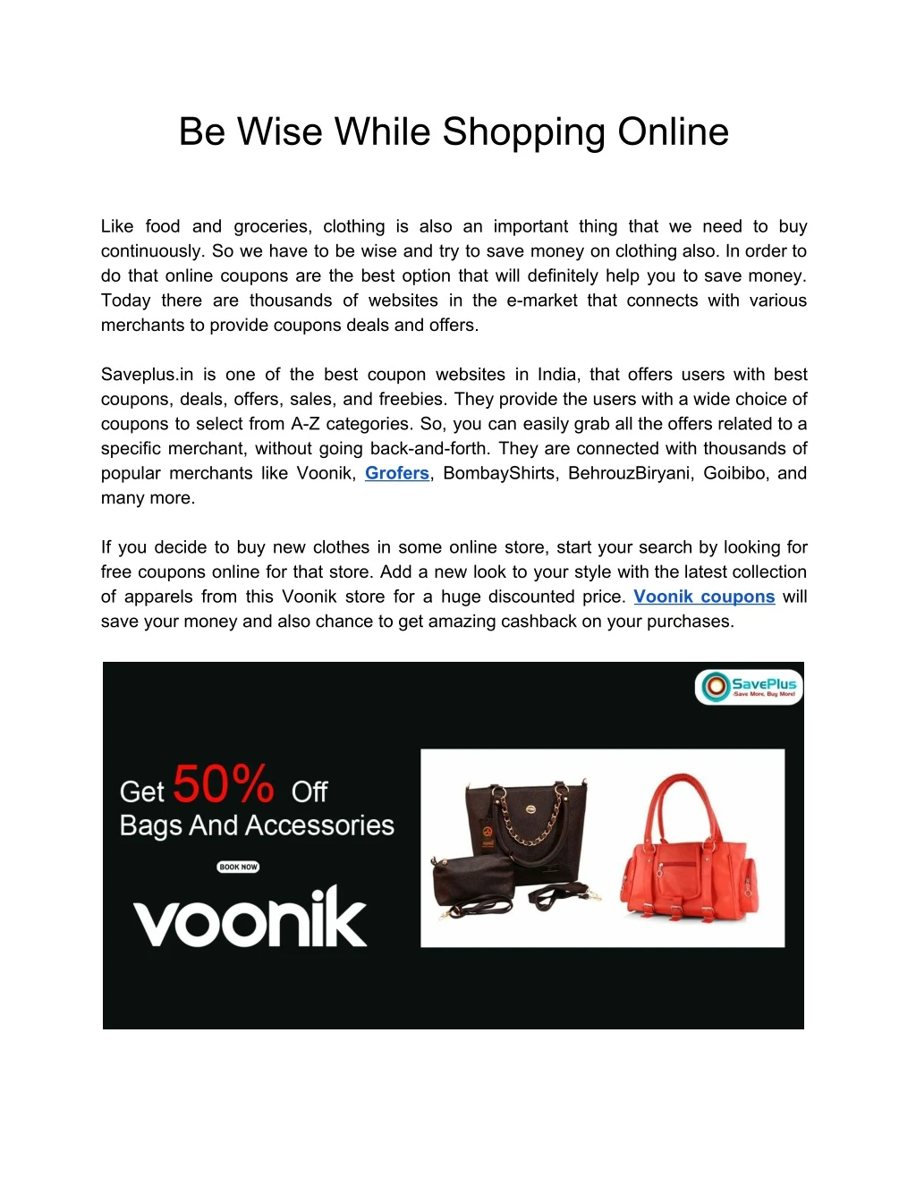 be wise while shopping online